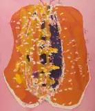 Forbidden, 1971 by K.M. Graham, 1971, acrylic and chalk on canvas, sold Sep 2026