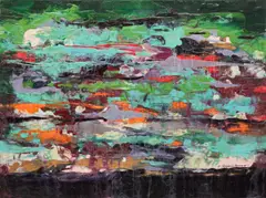 Composition, 1968 by Fritz Brandtner, 1968, encaustic on board, sold Sep 2026