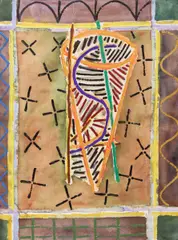 Colares #2, 1984 by David Bolduc, 1984, mixed media on paper, sold Sep 2026