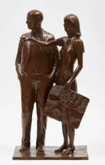 Couple, 1990 by William McElcheran, 1990, bronze, sold Sep 2026