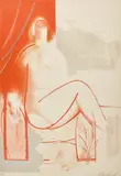 Untitled (Seated Figure) by Walter Bachinski, colour lithograph, sold Sep 2026