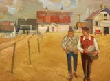 Entrance to the Farm, Alberta by Henry George Glyde, oil on canvas, sold Sep 2026