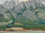 Untitled (The Gully-Meisner Range), 1990 by Doris Jean McCarthy, 1990, oil on panel, sold Sep 2026