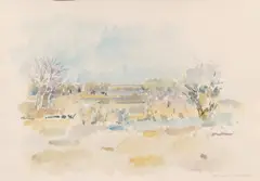 Saskatchewan Marsh, 1975 by Reta Cowley, 1975, watercolour on paper, sold Sep 2026