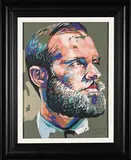 Portrait of a Bearded Man by Wakaba Mutheki, oil on canvas, sold Jul 2023