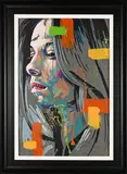 Portrait of a Woman in Profile by Wakaba Mutheki, oil on canvas, sold Jul 2023
