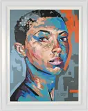 Portrait of a Woman by Wakaba Mutheki, oil on canvas, sold Jul 2023