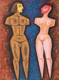 Eyes Wide Open by Louis Mendez, Acrylic on Canvas, sold Feb 2024