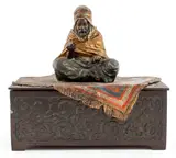 Untitled by Franz Xaver Bergmann, Bronze Sculpture Mounted on a Box, sold Mar 2024