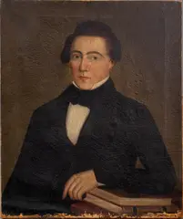 Attributed by Ammi Phillips, Oil on Canvas, sold Mar 2024