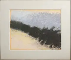 Row of Trees by Wolf Kahn, Pastel on Paper, sold Mar 2024