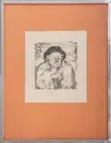 Paysan" [Peasant] by Pierre Bonnard, Lithograph, sold Mar 2024