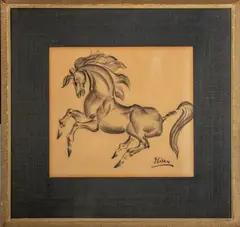 Untitled by Frank Eliscu, Charcoal on Paper, sold Mar 2024