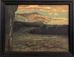 Lake Summer by Hermann Urban, Mixed Media on Paper, sold Mar 2024