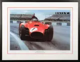 'Fangio-Silverstone 1956 by Gavin MacLeod, print, offered Dec 2020