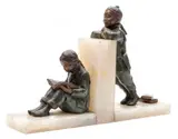 Untitled by Hester Mabel White, bronze and onyx, sold Jan 2019