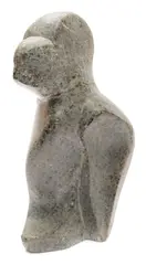 A carved hardstone sculpture of a puffin: some damage, 23cm by Sven Berlin, sculpture, sold Jan 2017