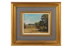 Untitled by Ken Bennetts, oil on board, offered Jan 2024