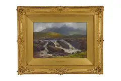 Untitled by Louis Bosworth Hurt, oil on board, offered Jan 2024