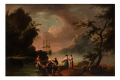 Untitled by John Thomas Serres, oil on canvas, offered Jan 2024