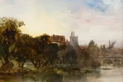 Untitled by Henry Bright, oil on board, offered Jan 2024
