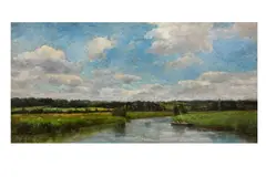 Untitled by Stanislas Lépine, oil on panel, offered Jan 2024