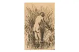 Untitled by Jean-François Millet, charcoal, offered Jan 2024