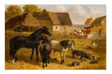 Untitled by John Frederick Herring Jnr, oil on board, offered Jan 2024