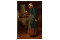 Untitled by Carlton Alfred Smith, oil on panel, offered Jan 2024