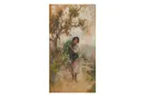 Untitled by Vincenzo Migliaro, oil on board, offered Jan 2024