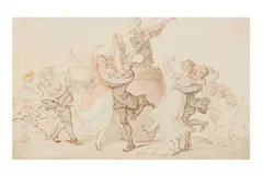 Untitled by Thomas Rowlandson, pencil, offered Jan 2024