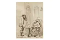 Untitled by Thomas Rowlandson, 1779, pencil, offered Jan 2024