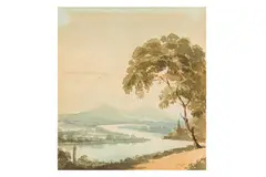 Untitled by John Charles Denham, watercolour, offered Jan 2024