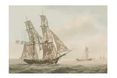 Untitled by Samuel Atkins, ink and watercolour, offered Jan 2024