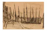 Untitled by James Abbott McNeill Whistler, etching and drypoint, offered Jan 2024