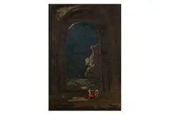 Untitled by James Pryde, oil on canvas, offered Dec 2023