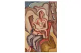 Untitled by Blair Hughes-Stanton, oil on board, offered Dec 2023