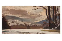 Untitled by Adrian Maurice Daintrey, oil on board, offered Dec 2023