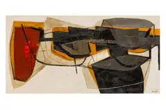 Untitled by Leigh Davis, oil on board, offered Dec 2023
