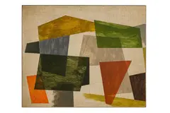 Untitled by Michael Canney, oil on board, offered Dec 2023