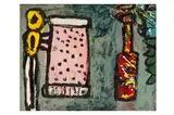 C.b.e., h.r.s.w., r.a. (british, 1920-2014) by Alan Davie, oil on paper, offered Dec 2023