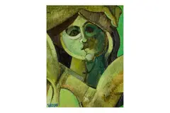 Untitled by Geoffrey Key, oil on board, offered Dec 2023