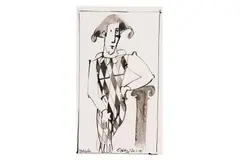 Untitled by Geoffrey Key, ink, offered Dec 2023