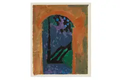 Untitled by John Hubbard, oil on paper, offered Dec 2023