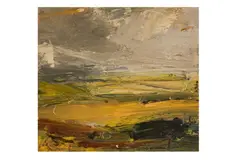 Untitled by Louise Balaam, oil on board, offered Dec 2023