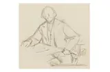 N.e.a.c., r.a., h.r.h.a. (irish, 1878-1931) by William Orpen, pencil, offered Dec 2023