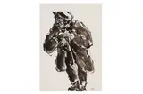 R.a. (british, 1918-2006) by Kyffin Williams, 1991, ink and wash, offered Dec 2023