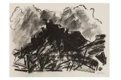Untitled by Dennis Creffield, charcoal, offered Dec 2023