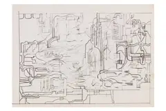 Untitled by Eduardo Paolozzi, pencil, offered Dec 2023