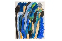 Untitled by Keith Vaughan, pastel, offered Dec 2023